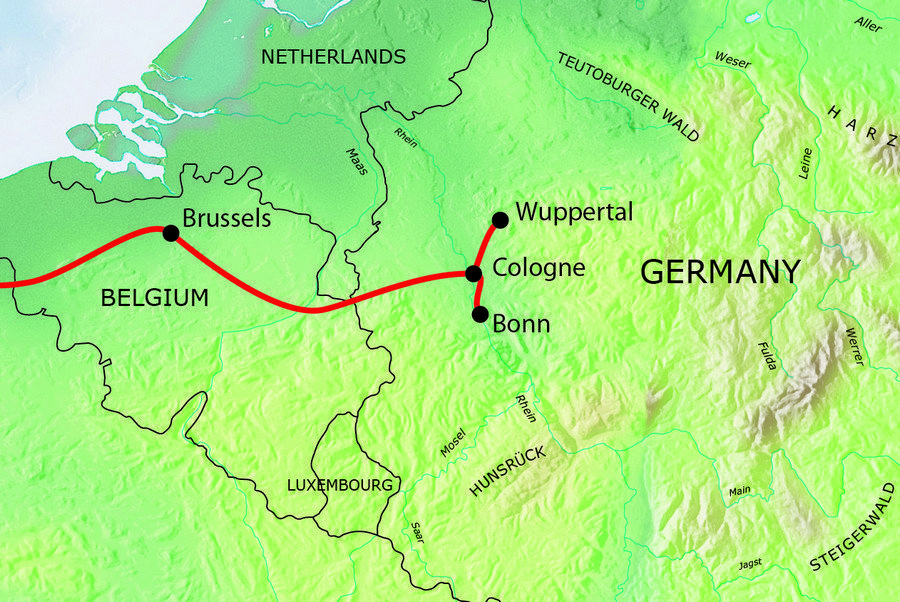 Tour route map Map